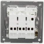 Schneider Electric UNICA X 16AX 三位單控開關掣 (炫星銀) | NUX33_1_SS